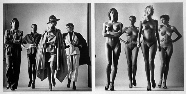 ps if anyone else was reminded of Helmut Newton's Sie Kommen naked and 