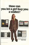 Buxton - How can you let a girl buy you a wallet? print, 1970