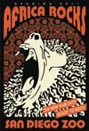 Africa Rocks for the San Diego Zoo, print posters and key art