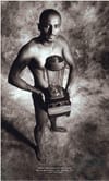 Chefs pose nude with their favorite blender.