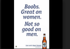 Hahn beer ad too boob-a-licious