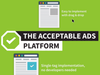 AdBlock acceptable ads platform is - wait for it - blocked!