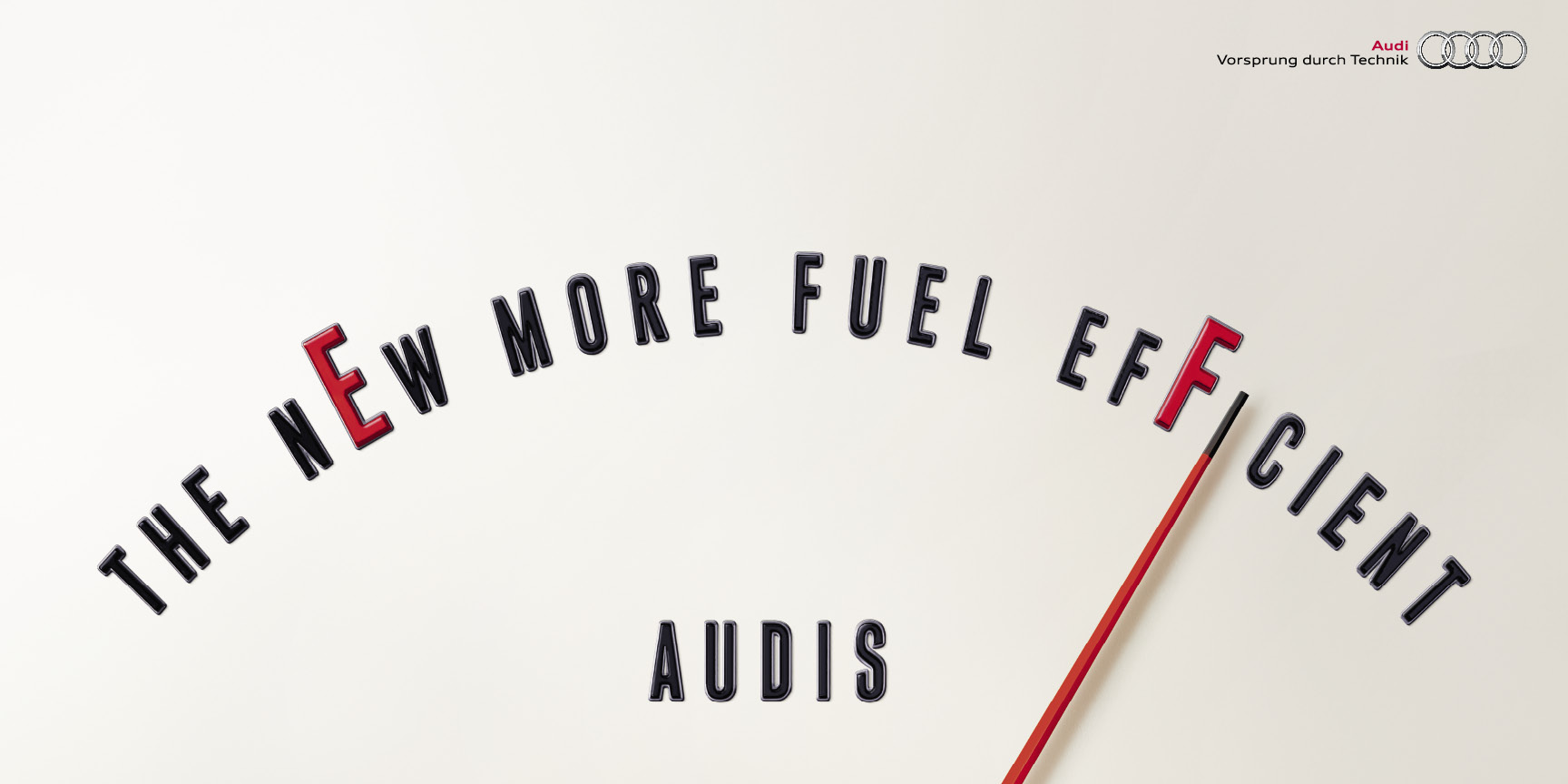 Audi fuel efficient ad / gauge