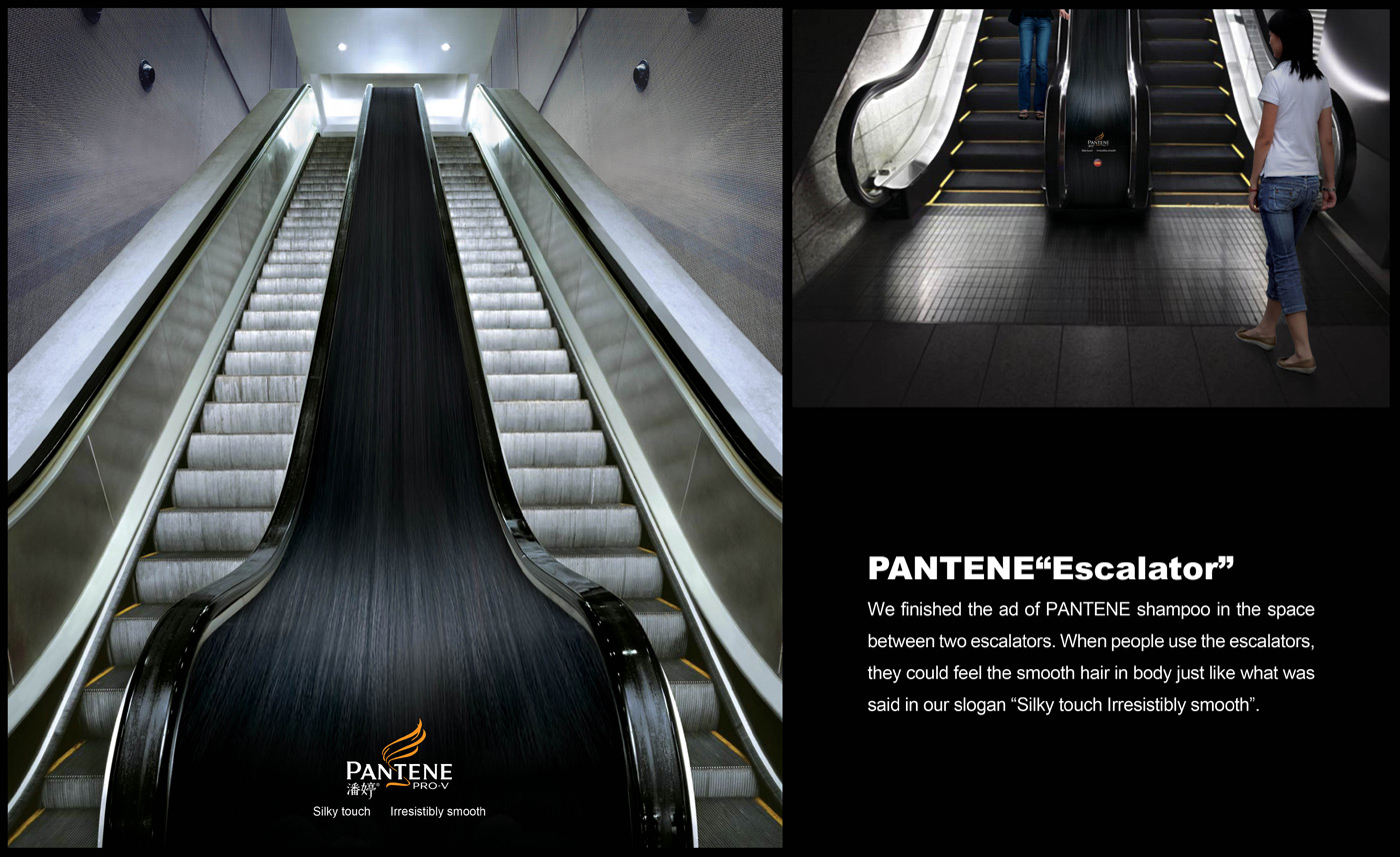 Pantene escalator