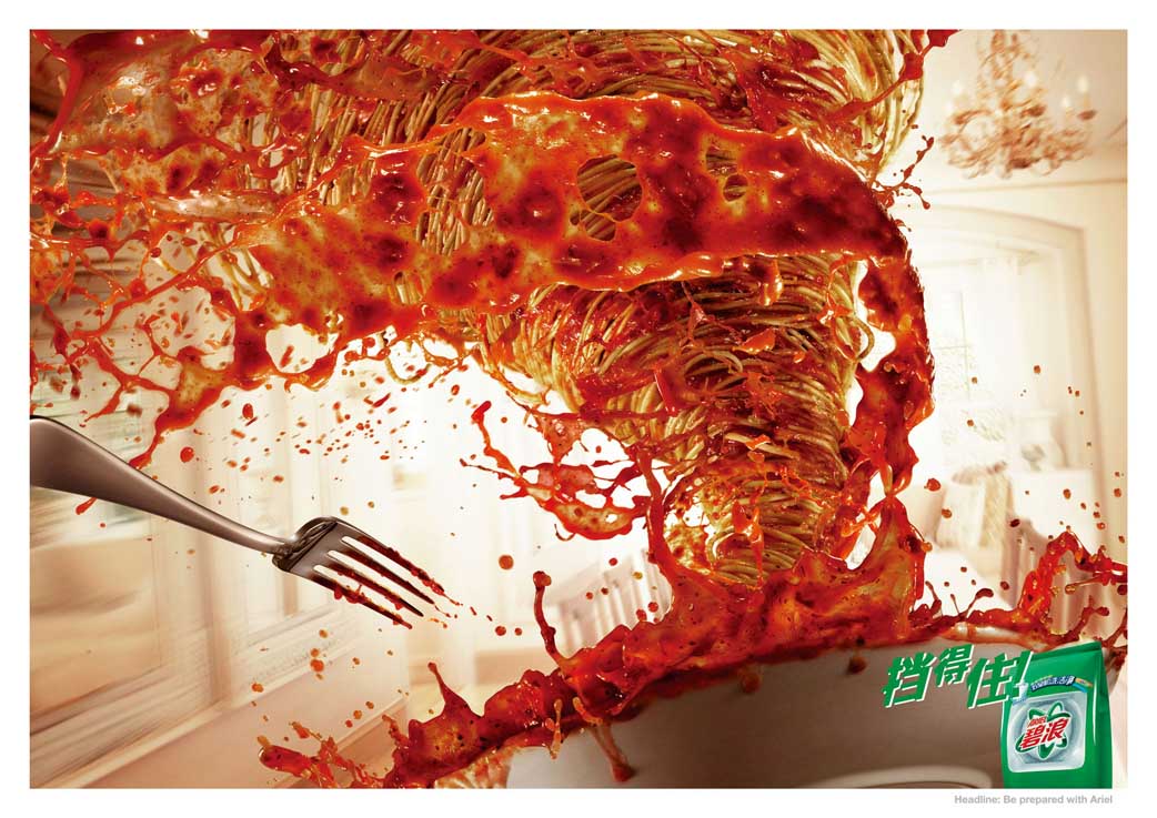 Spaghetti stain