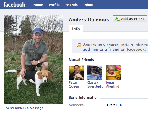 Anders Dalenius Facebook