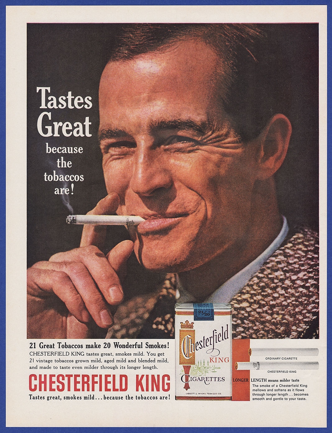 Chesterfield Tastes Great Print Ad 1968 Usa Adland®page 2 