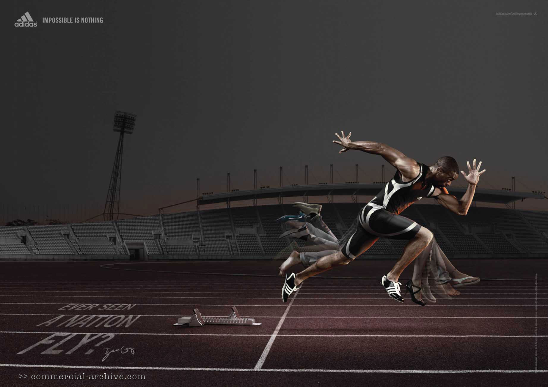 USA sprinter Tyson Gay: "Ever seen a nation fly?"