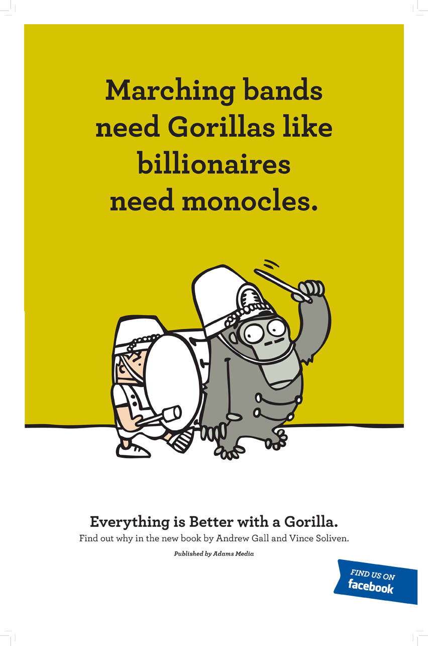 gorilla poster "marching band"