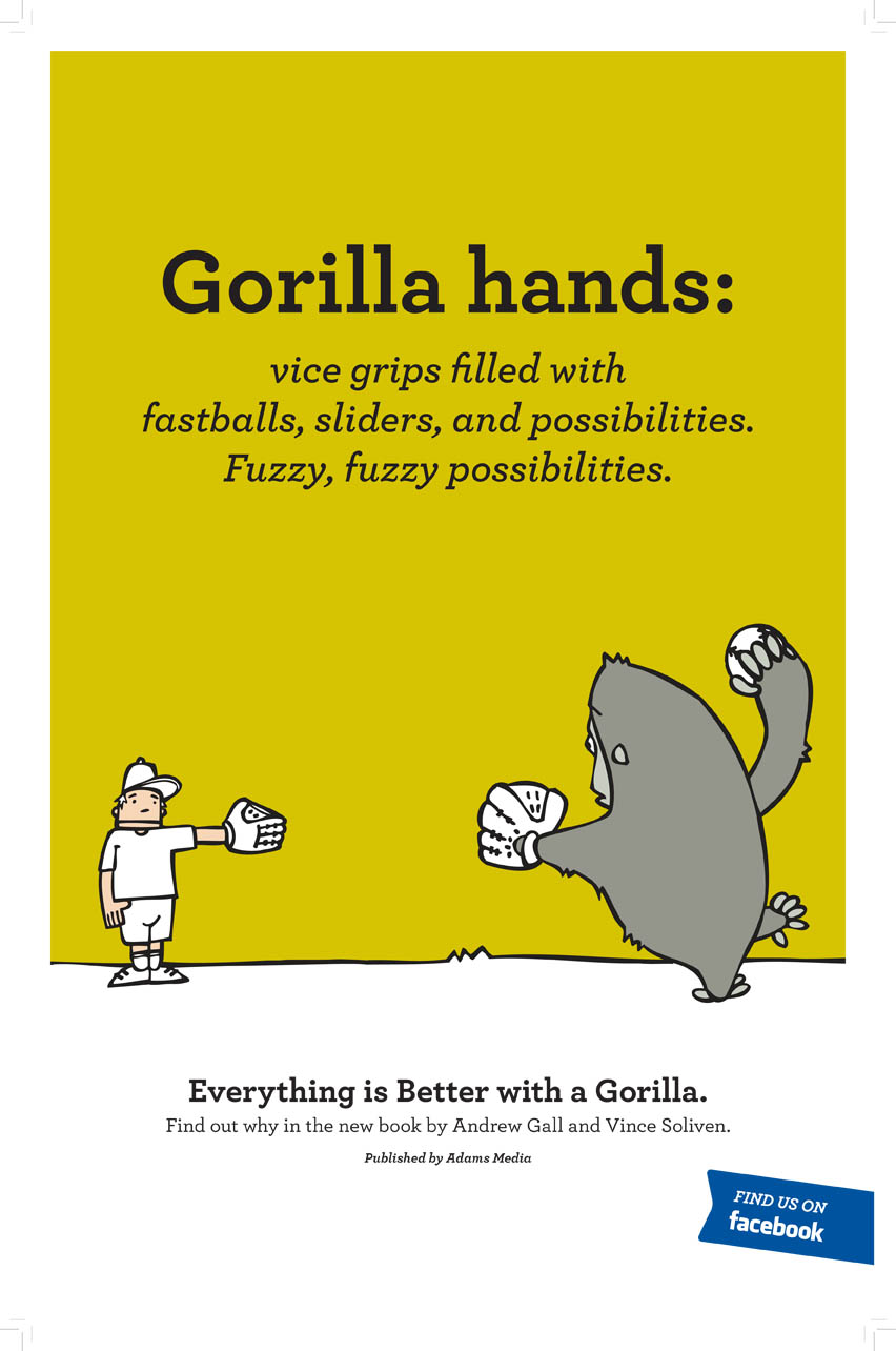gorilla poster "baseball"