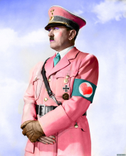 Hitler Dressed in Pink