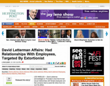 Leno Banner on Letterman article