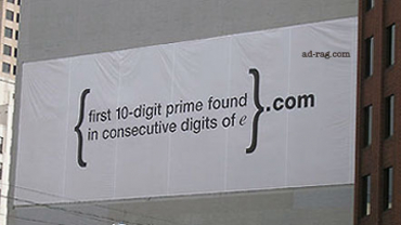 Triple badlander - for those who can't count. Google's prime number billboard versus BMG's trade pos