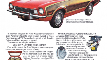 Three basic reasons why the Pinto Wagon is the best-selling economy wagon in America. 